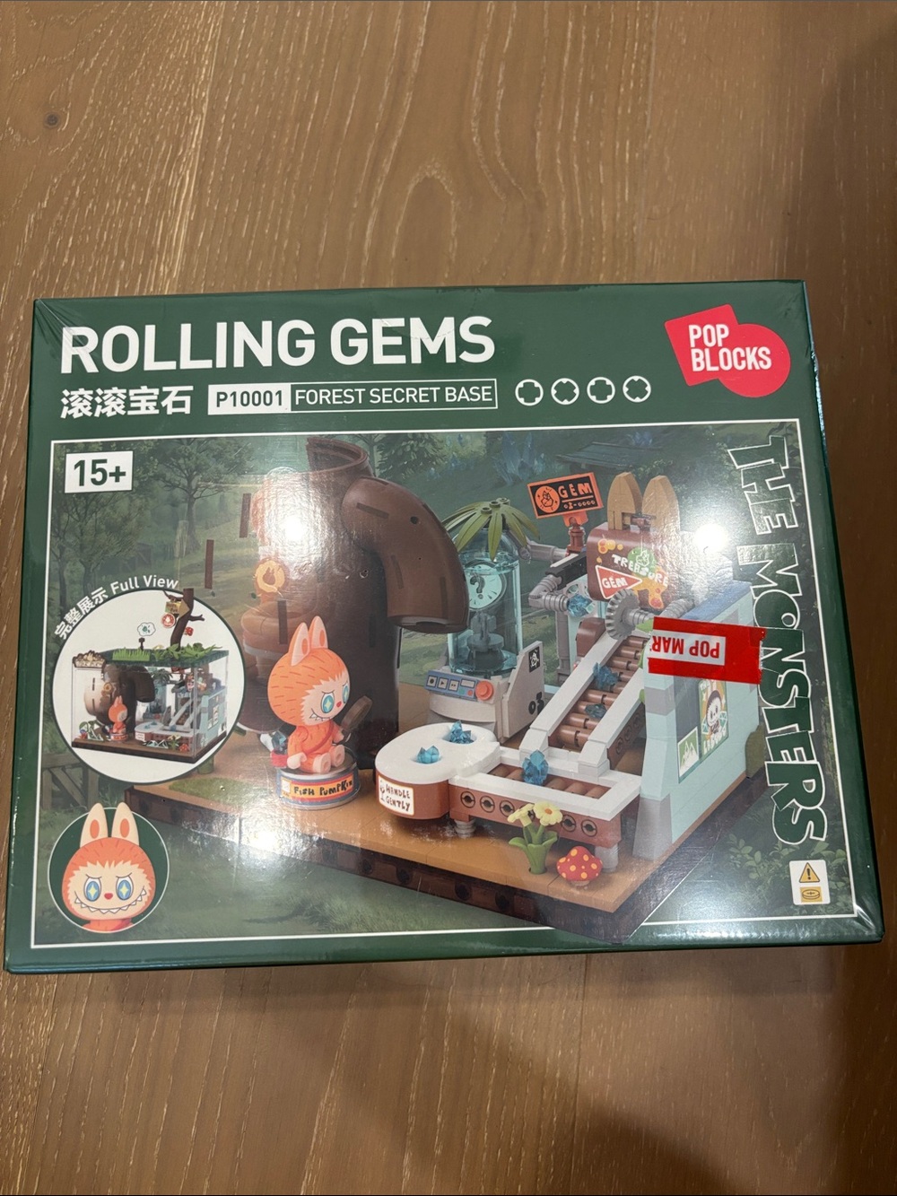 Rolling Gems Forest Secret Base Pop Blocks Building Set - Green
